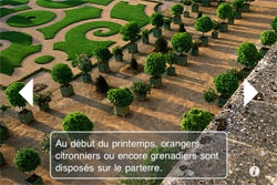 L'application  Jardins de Versailles sur IOS